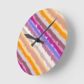 Abstrakte Studio-Streifen Runde Wanduhr (Winkel)