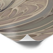 Abstrakte Sturmwellen Poster (Ecke)