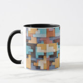 Abstrakte südwestlich inspirierte Erdtöne Tasse (Links)