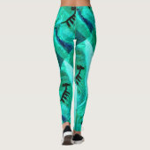abstrakte südwestliche Rockart Leggings (Rückseite)