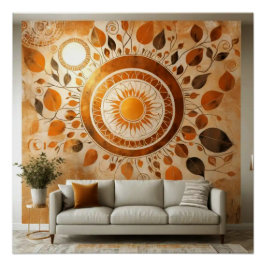 Abstrakte Sun #1 Wall Art Poster