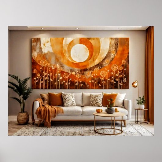 Abstrakte Sun #3 Wall Art Poster (Vorne)