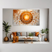 Abstrakte Sun #4 Wall Art Poster (Vorne)
