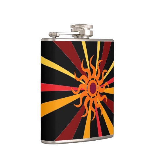 Abstrakte Sun Flachmann (Rechts)