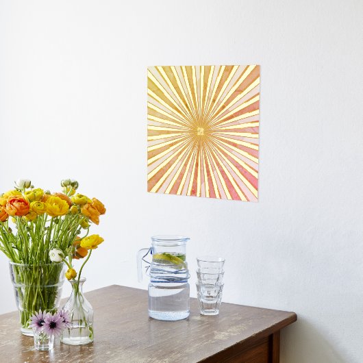 Abstrakte Sun Foliendrucke (Ablage(Küche))