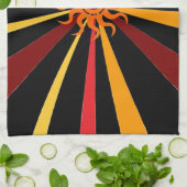 Abstrakte Sun Küchentuch (Gefaltet)