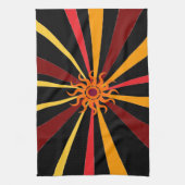 Abstrakte Sun Küchentuch (Vertikal)