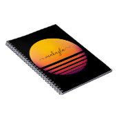 Abstrakte Sun Personalisiert Notizblock (Rechte Seite)