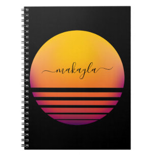 Abstrakte Sun Personalisiert Notizblock