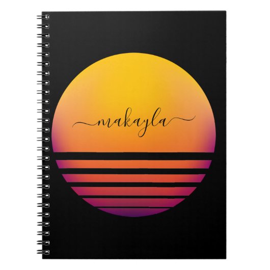 Abstrakte Sun Personalisiert Notizblock (Vorderseite)