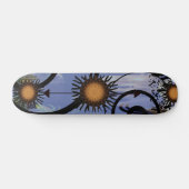 Abstrakte Sun Skateboard (Horizontal)