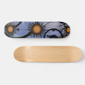 Abstrakte Sun Skateboard (Horizontal)