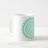 Abstrakte Sun Vortex-Kaffee-Tasse Kaffeetasse (Vorderseite Links)