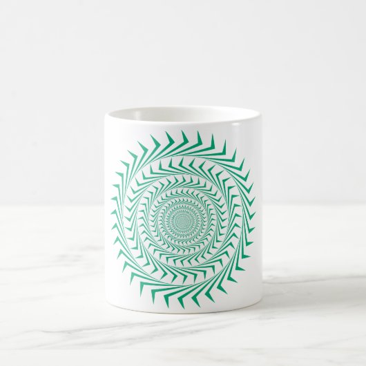 Abstrakte Sun Vortex-Kaffee-Tasse Kaffeetasse (Mittel)