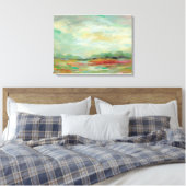 Abstrakte Sunrise Field Print | Silvia Vassileva Leinwanddruck (Insitu (Schlafzimmer))