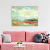 Abstrakte Sunrise Field Print | Silvia Vassileva Leinwanddruck (Insitu (Wohnzimmer))