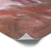 Abstrakte Sunset Coast & Rote Felsen Poster (Ecke)