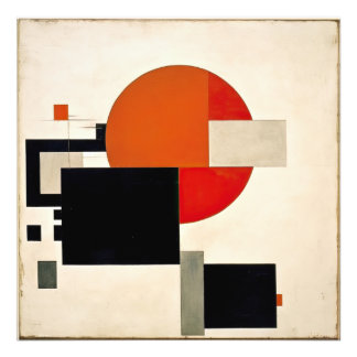 Abstrakte Suprematismus Poster Art