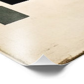 Abstrakte Suprematismus Poster Art (Ecke)