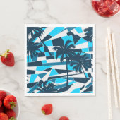 Abstrakte Surfpalmen Serviette (Beispiel)