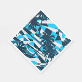 Abstrakte Surfpalmen Serviette (Ecke)