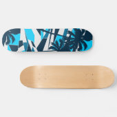 Abstrakte Surfpalmen Skateboard (Horizontal)