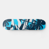 Abstrakte Surfpalmen Skateboard (Horizontal)