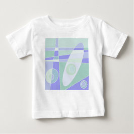 Abstrakte Surfpastel Lila grün Baby T-shirt