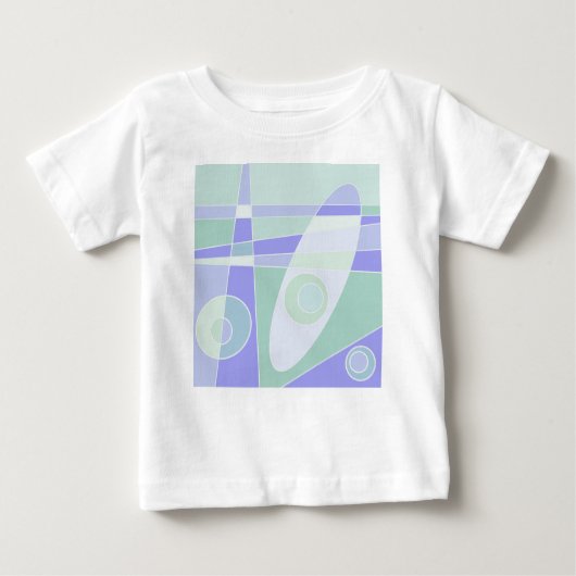 Abstrakte Surfpastel Lila grün Baby T-shirt (Vorderseite)