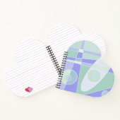 Abstrakte Surfpastel Lila grün Notizblock (Innenseite)