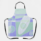 Abstrakte Surfpastel Lila grün Schürze (Vorderseite)