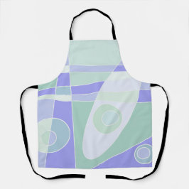 Abstrakte Surfpastel Lila grün Schürze