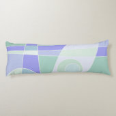 Abstrakte Surfpastel Lila grün Seitenschläferkissen (Rückseite)