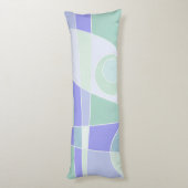 Abstrakte Surfpastel Lila grün Seitenschläferkissen (Rückseite (Vertikal))