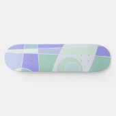Abstrakte Surfpastel Lila grün Skateboard (Horizontal)