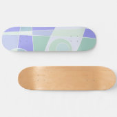 Abstrakte Surfpastel Lila grün Skateboard (Horizontal)