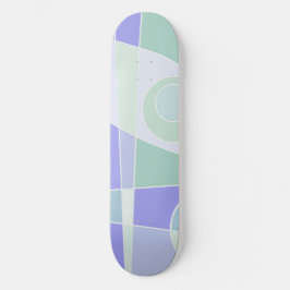 Abstrakte Surfpastel Lila grün Skateboard