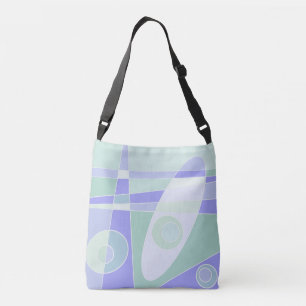 Abstrakte Surfpastel Lila grün Tragetaschen Mit Langen Trägern
