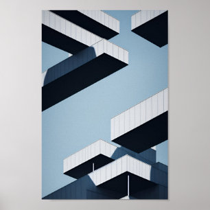 Abstrakte Surreal-Architektur Poster