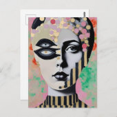 abstrakte surreal postkarte (Vorne/Hinten)