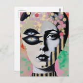 abstrakte surreal postkarte (Vorne/Hinten)
