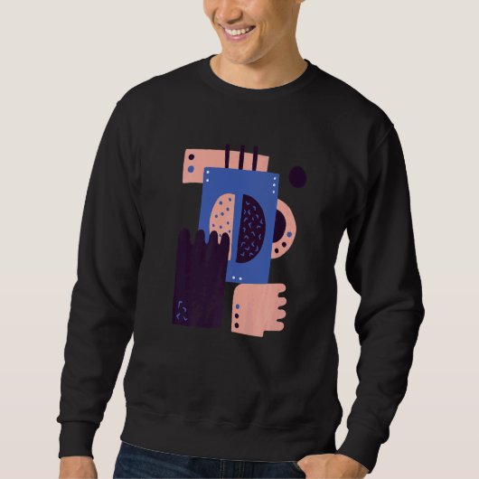Abstrakte surreale Cymbols Hands Sweatshirt (Vorderseite)