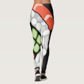 Abstrakte Sushi-Rolle Leggings (Rückseite)