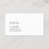 Abstrakte Swim Instructor Business Card Visitenkarte (Rückseite)