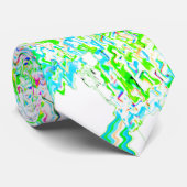Abstrakte Swirl-Muster farbenfrohe grüne blaue Gab Krawatte (Gerollt)