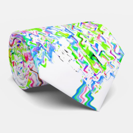 Abstrakte Swirl-Muster farbenfrohe, helle Multicol Krawatte (Gerollt)