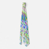 Abstrakte Swirl-Muster farbenfrohe, helle Multicol Krawatte (Rückseite)