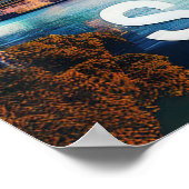 Abstrakte Sydney Australien Skyline Poster (Ecke)