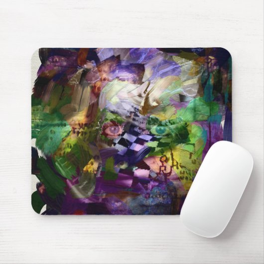 Abstrakte Symbolfläche Mousepad (Mit Mouse)