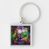 Abstrakte Symbolfläche Schlüsselanhänger (Vorne)